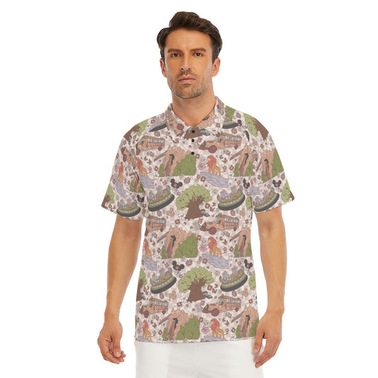 Hand Drawn AK - Men's Polo Shirt