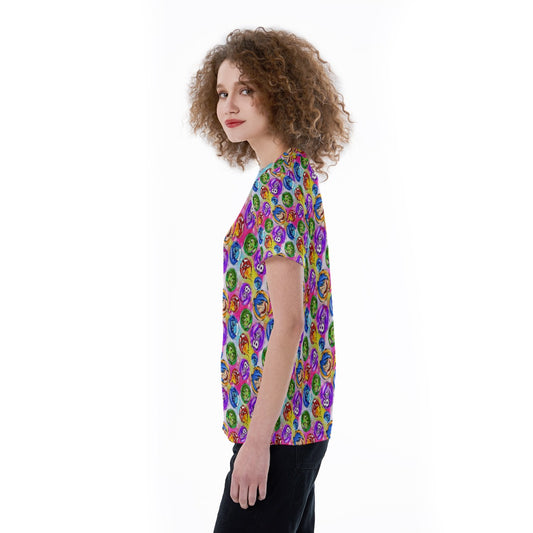 Inside Out Emotions - Women's Short Sleeve V-Neck T-Shirt