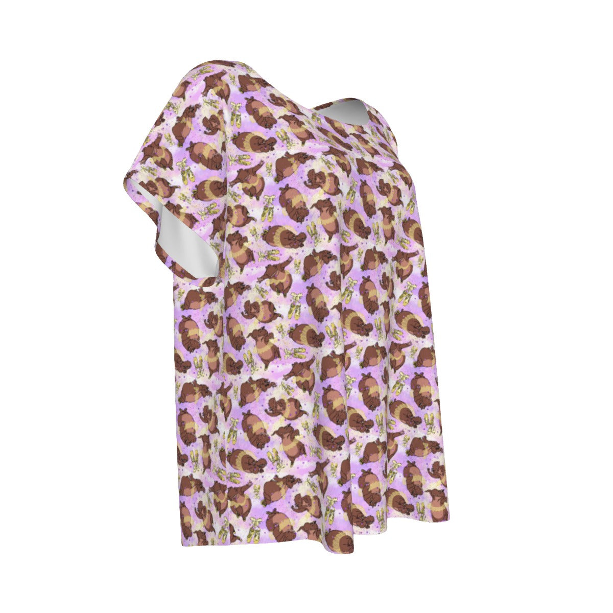 Ballerina Hippos - Women’s Relaxed Fit Scoop Tee
