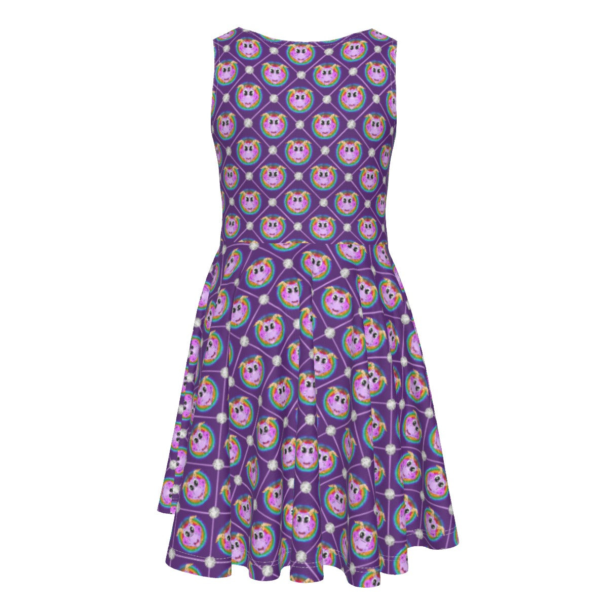 Geometric Figment - Kid's Sleeveless Skater Dress
