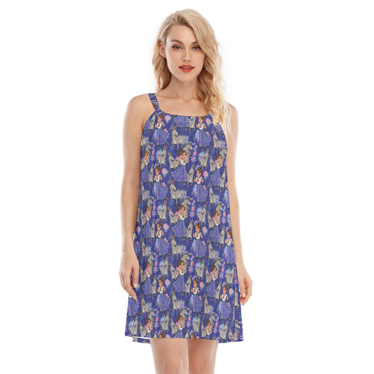 Whimsical Strong Heroine - Women’s Adjustable Sundress