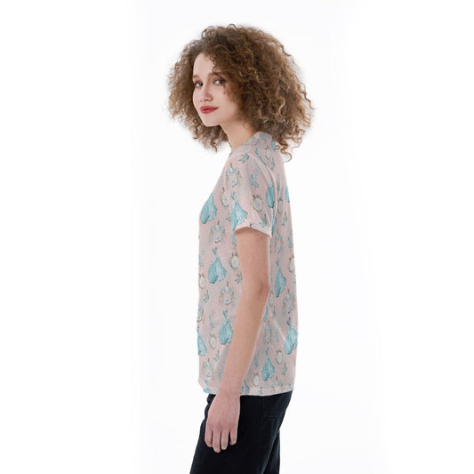 Pastel Midnight Magic - Women's Short Sleeve V-Neck T-Shirt