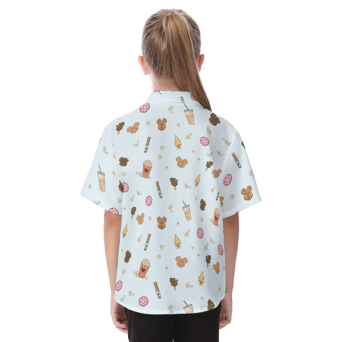 Minimal Snackcore - Kid's Hawaiian Button Up Shirt
