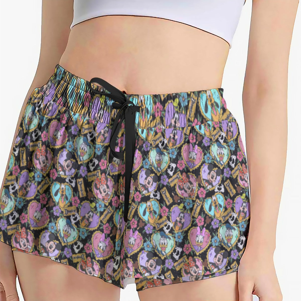 Tattoo Hearts Classic Crewends - Women's Flowy Pocket Shorts