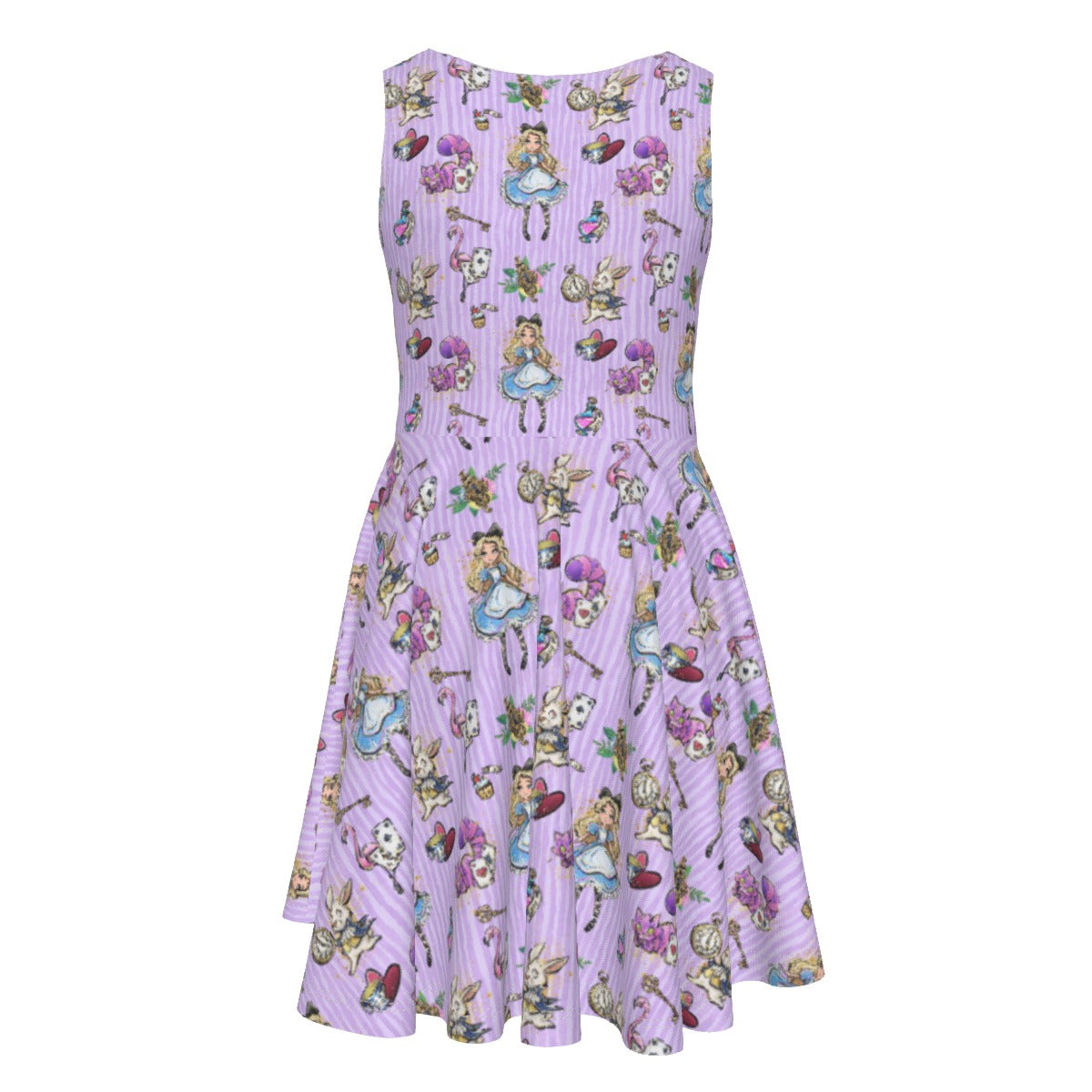 Whimsical Curious Adventure - Kid's Sleeveless Skater Dress