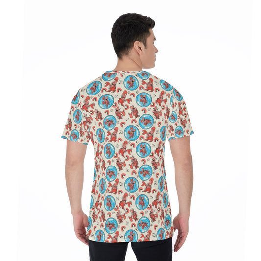 Joyful Crab by the Sea - Men's Short Sleeve T-Shirt