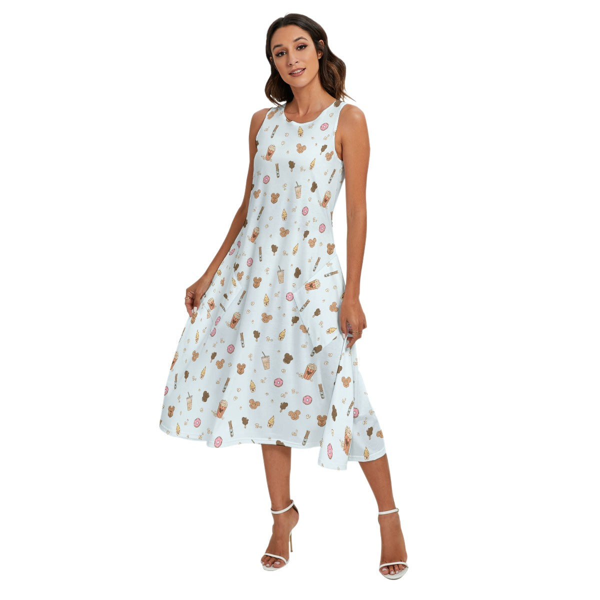 Minimal Snackcore - Women’s Diagonal Pocket Midi Dress