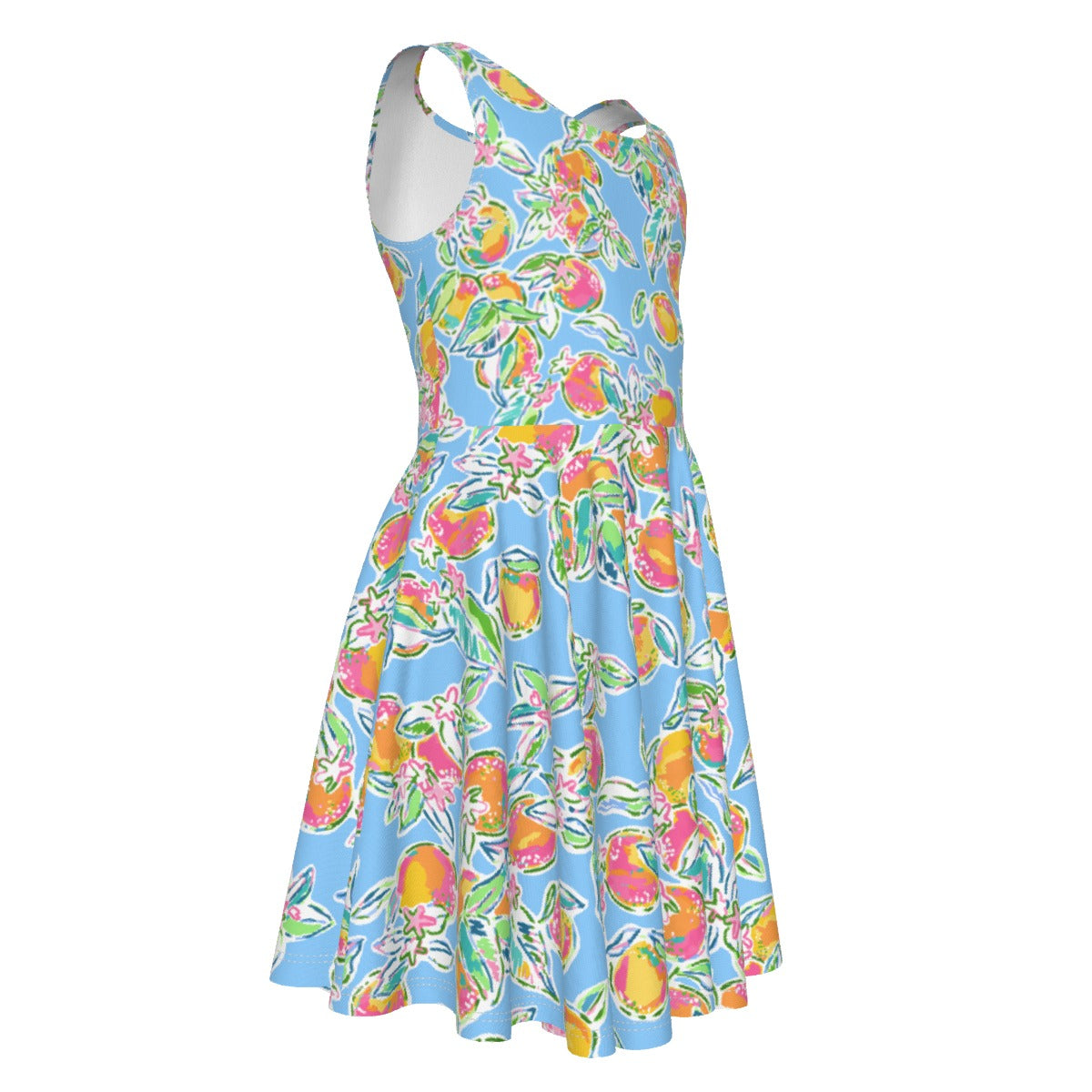 Peachy Keen - Kid's Sleeveless Skater Dress
