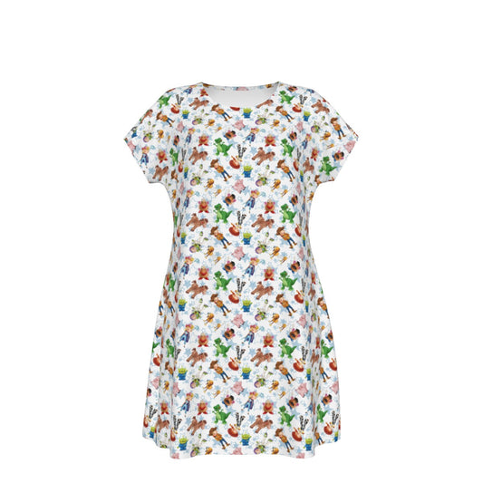 Playful Toy Friends - Women's T-Shirt Dress