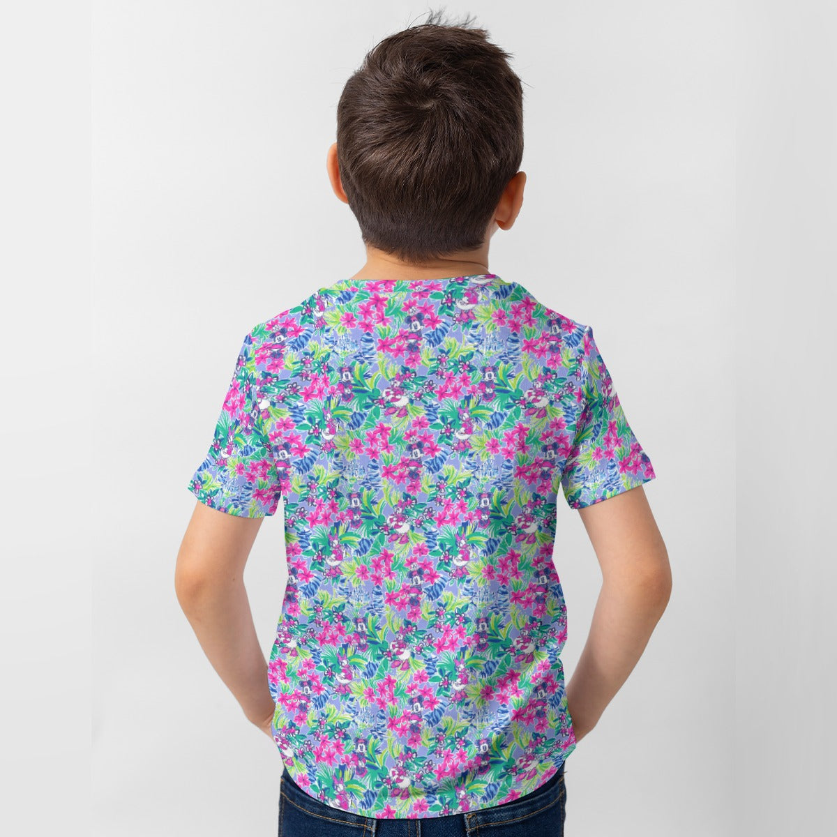 Bright Tropical Bliss - Island Mouse Duo - Kid’s Short Sleeve T-Shirt
