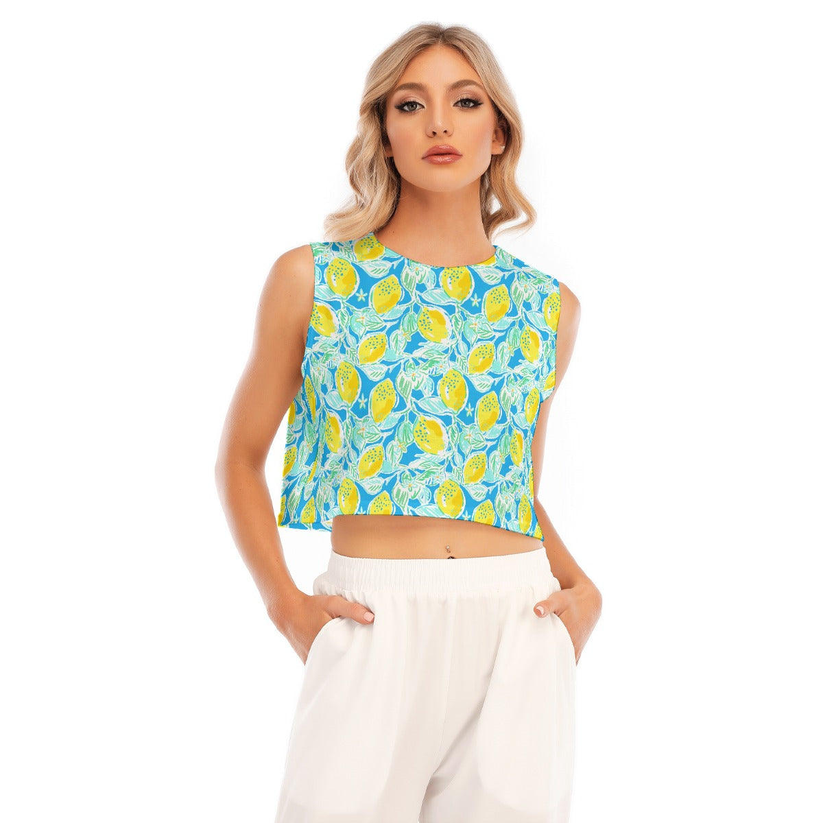 Lemon Drop Daydream - Women’s Sleeveless Cropped Tee