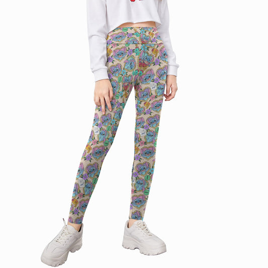 Tattoo Hearts Island Mischief - Kid's Leggings