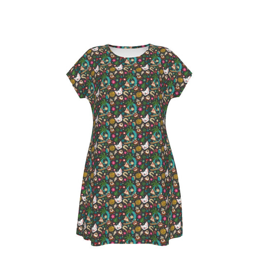 Polynesian Princess Icons - Women's T-Shirt Dress