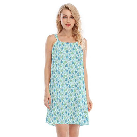 Summer Fruits - Blueberry - Women’s Adjustable Sundress