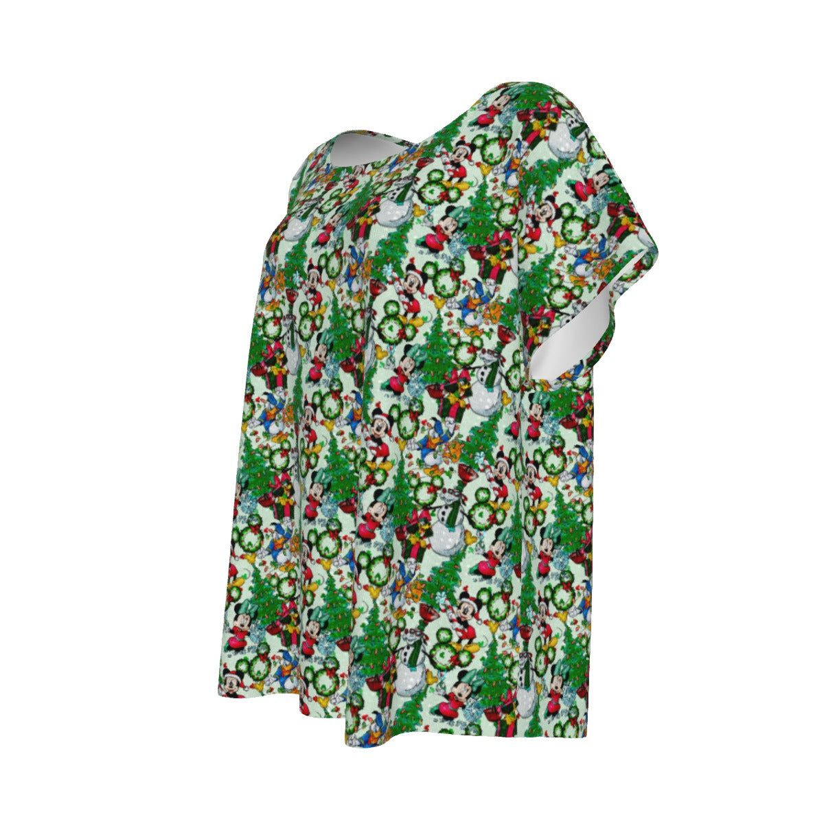 Mouse Friends Christmas Decorationsions - Women’s Relaxed Fit Scoop Tee