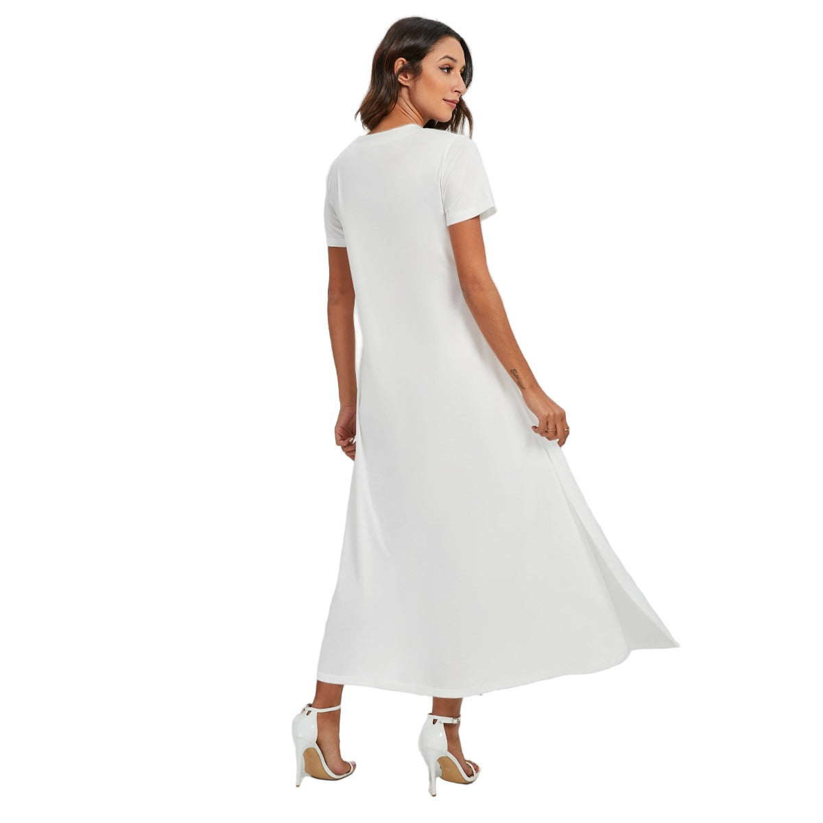 Pick Any Print from our Shop - Women's V-Neck Side Split Maxi Dress