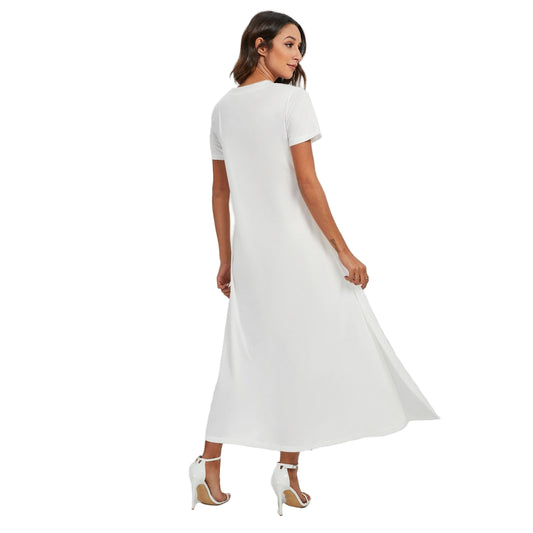 Pick Any Print from our Shop - Women's V-Neck Side Split Maxi Dress