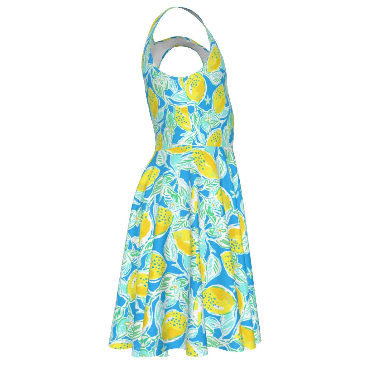 Lemon Drop Daydream - Kid's Sleeveless Skater Dress
