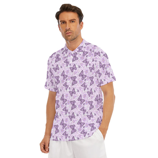 Lavender Butterflies - Men's Polo Shirt