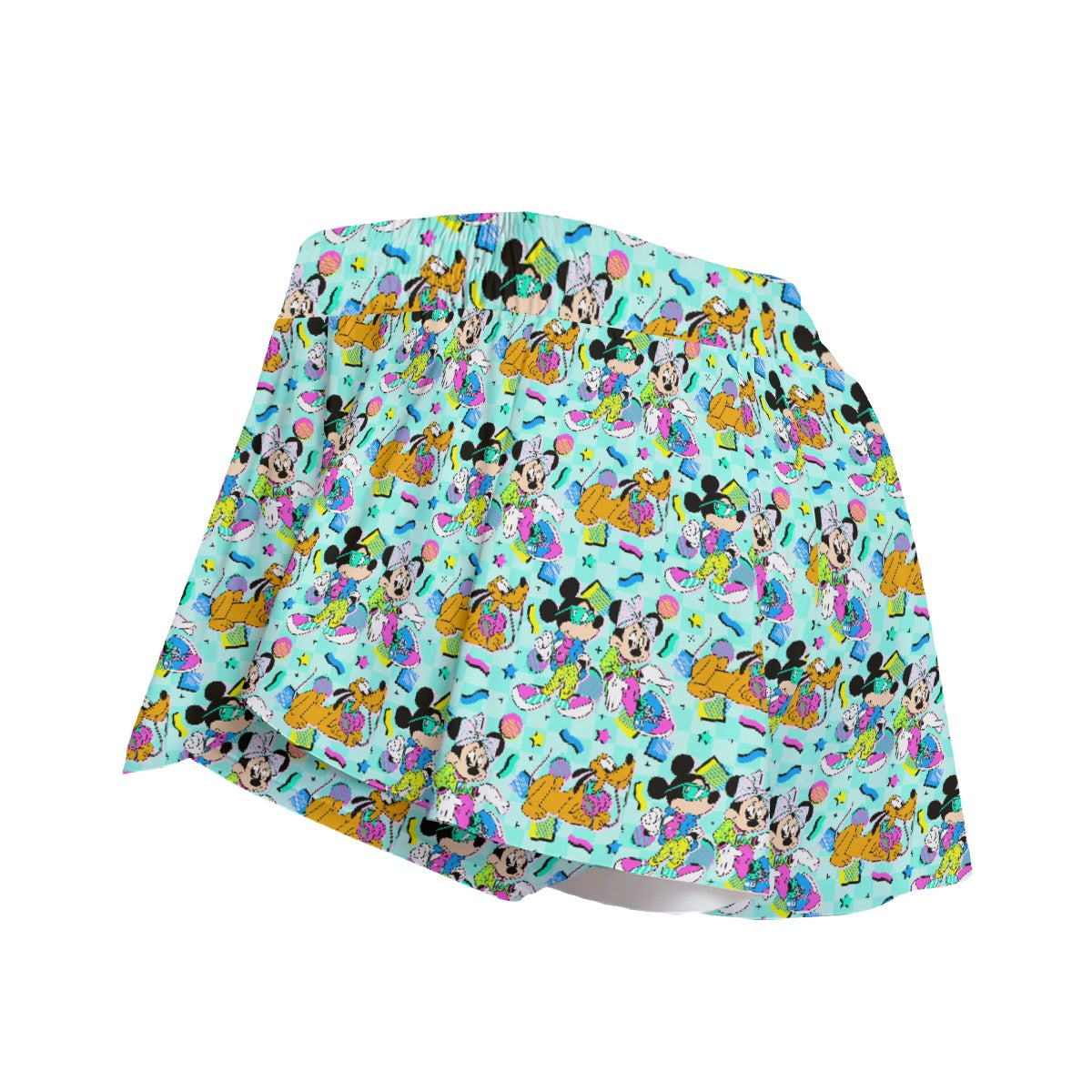 80s Pop Party Pals - Women's Flowy Pocket Shorts