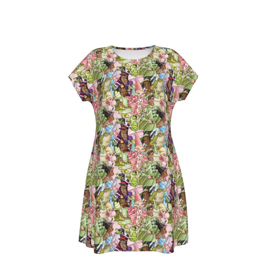 Bayou Royal Sketch - Women's T-Shirt Dress