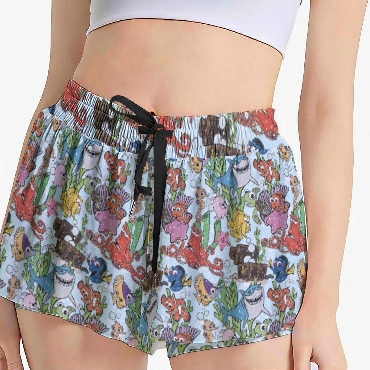 Fish Are Friends Reef - Women's Flowy Pocket Shorts
