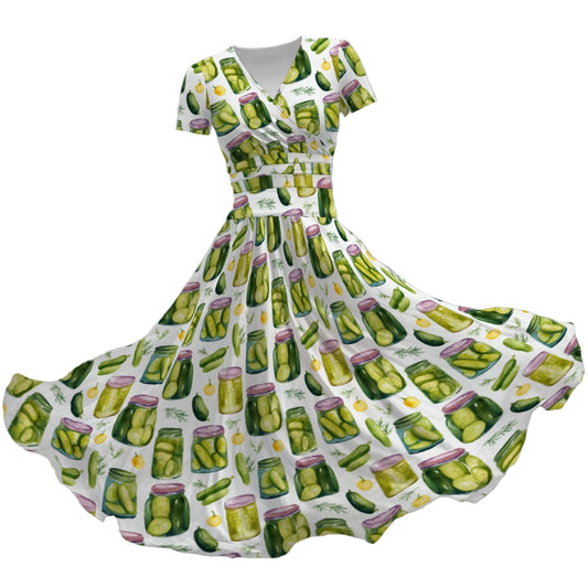 nan - Women's V-Neck Ruched Midi Dress