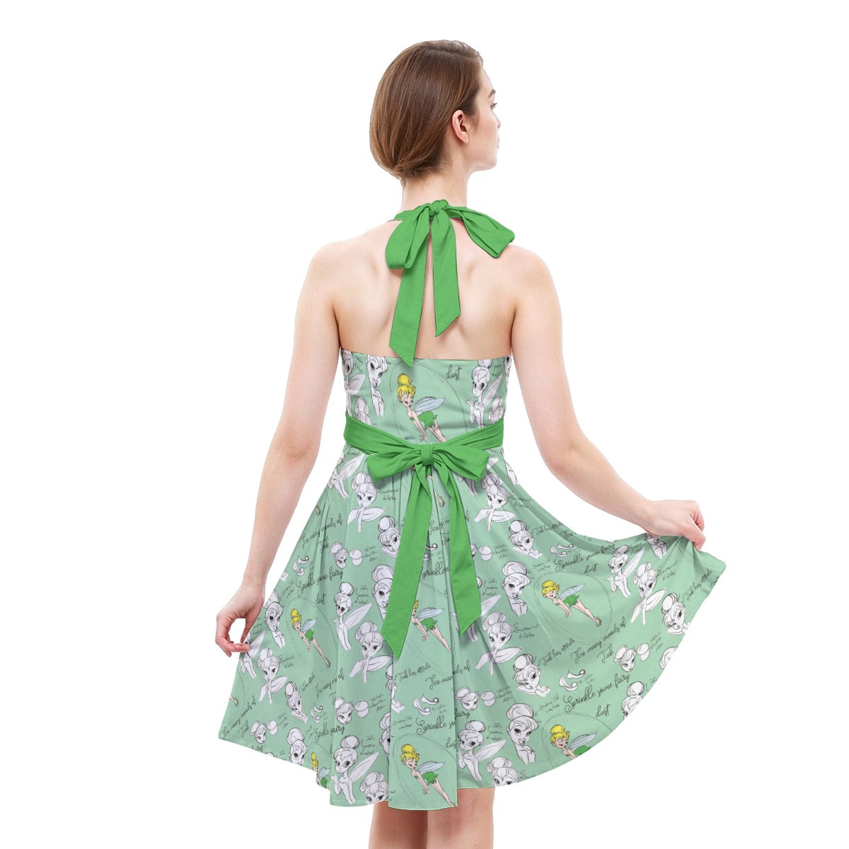 Drawing Pixie Fairy - Women's Halter Vintage Pocket Dress