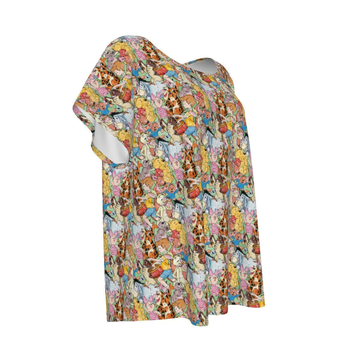 Sketched Hundred Acre Crew - Women’s Relaxed Fit Scoop Tee
