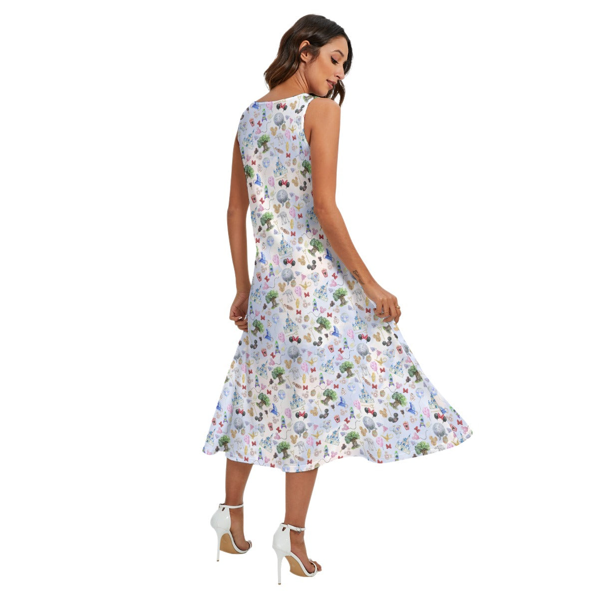 WDW Park Hopper - Women’s Diagonal Pocket Midi Dress