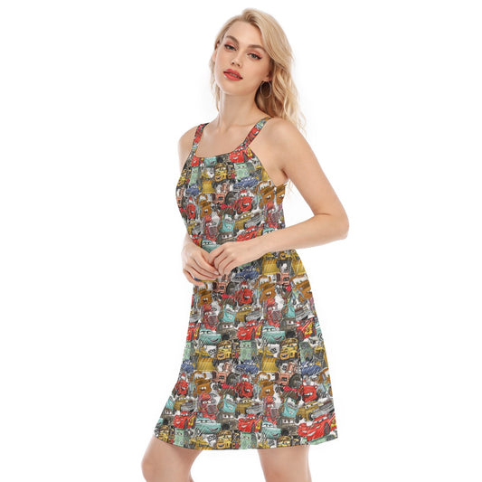 Racing Legends Sketch - Women’s Adjustable Sundress