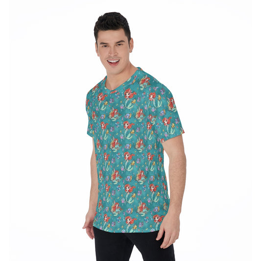 Whimsical Ocean Princess - Men's Short Sleeve T-Shirt