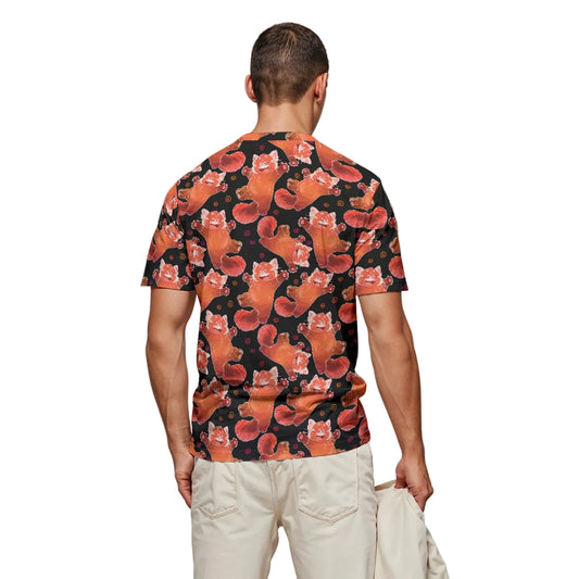 Scribbly Red Panda - Men's Short Sleeve T-Shirt