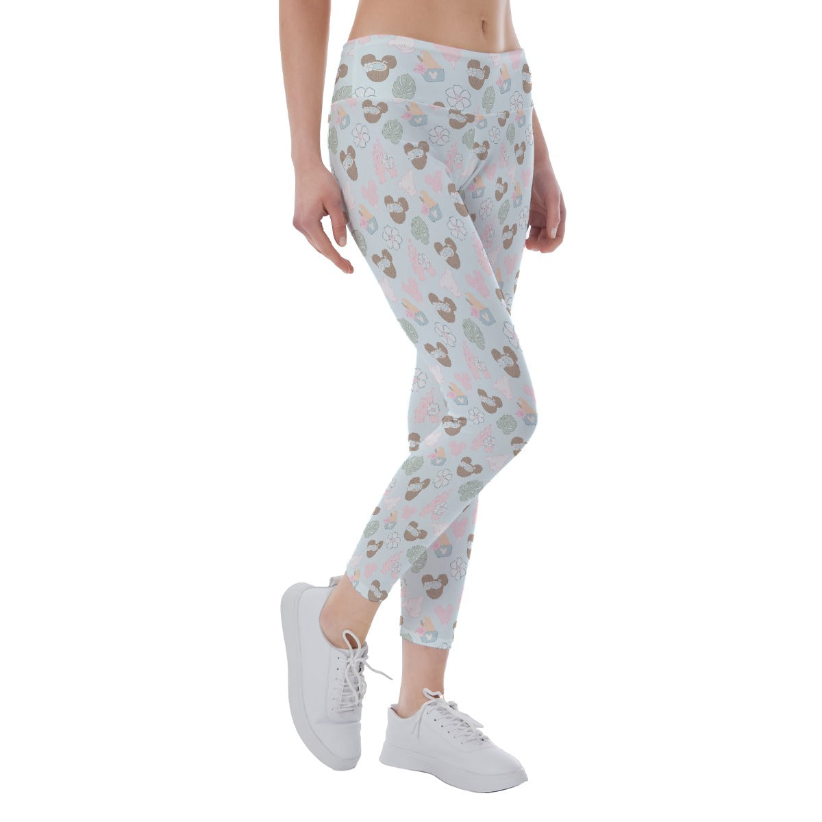 Pastel Island Treats - Women's Yoga Leggings