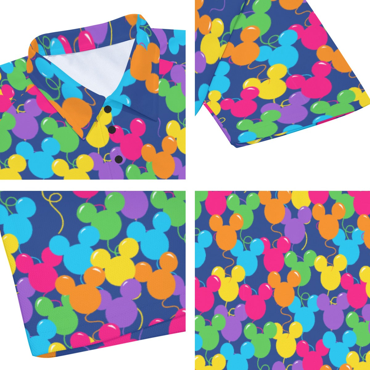 Bright Mouse Ear Balloons - Men's Polo Shirt