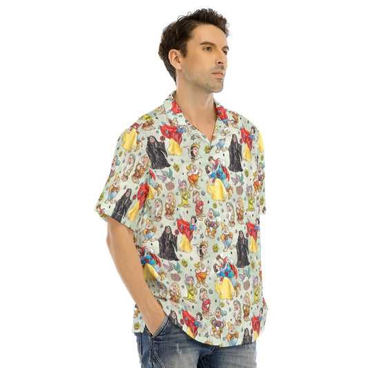 Fairest Crew Sketch - Men's Hawaiian Button Up Shirt