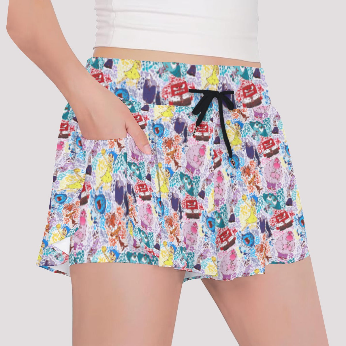 Floral Emotions - Girls’ Flowy Pocket Shorts