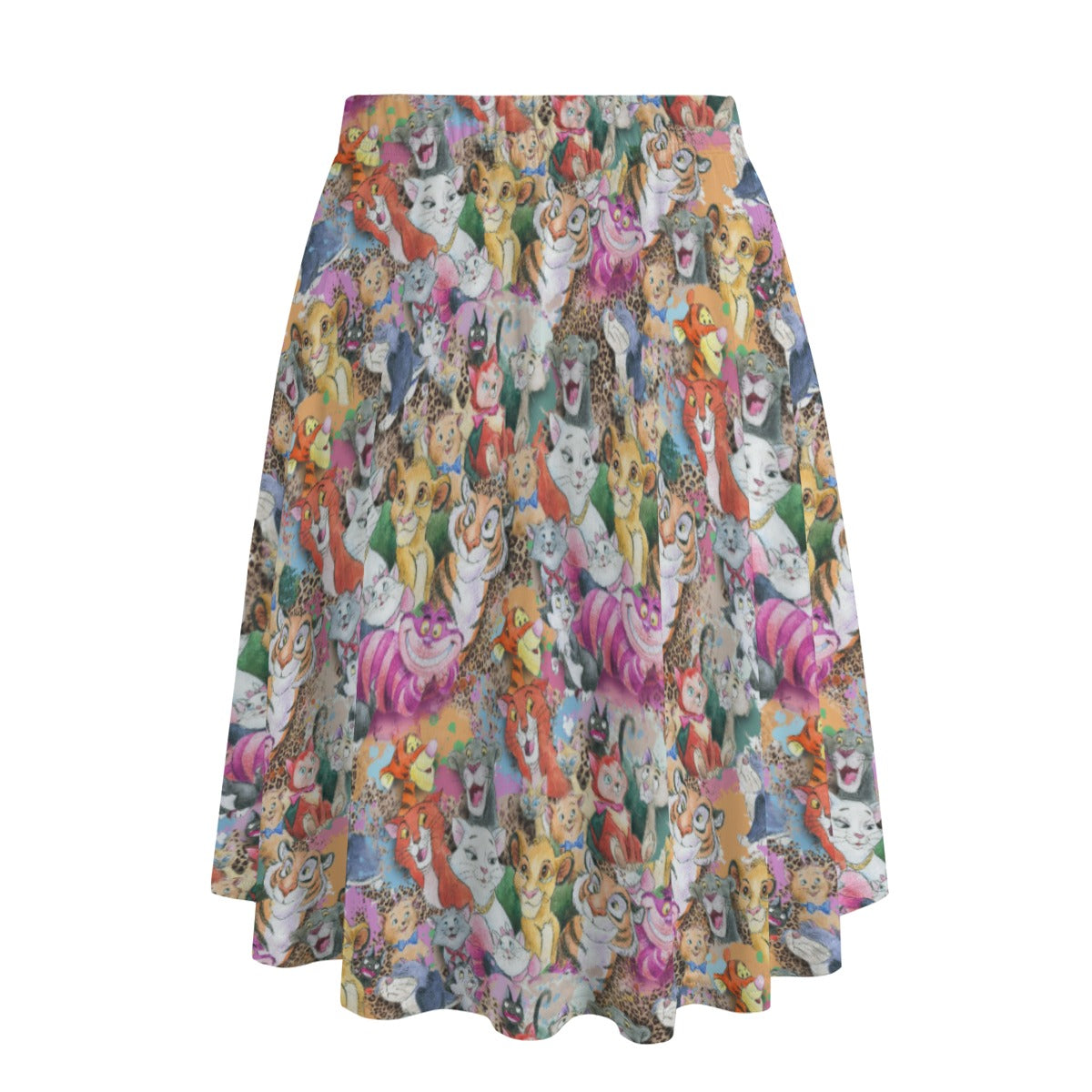 Whimsical Storybook Cats - Women’s Pocket Midi Skirt