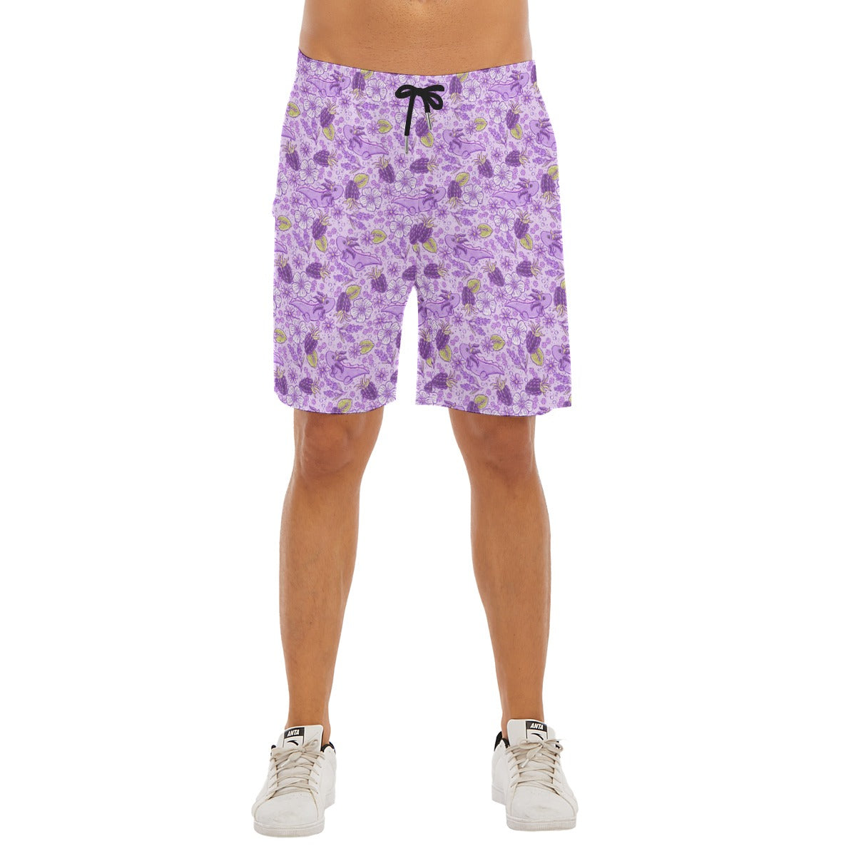 Fruitimals - Blackberry Axolotls - Men’s Pocket Beach Shorts