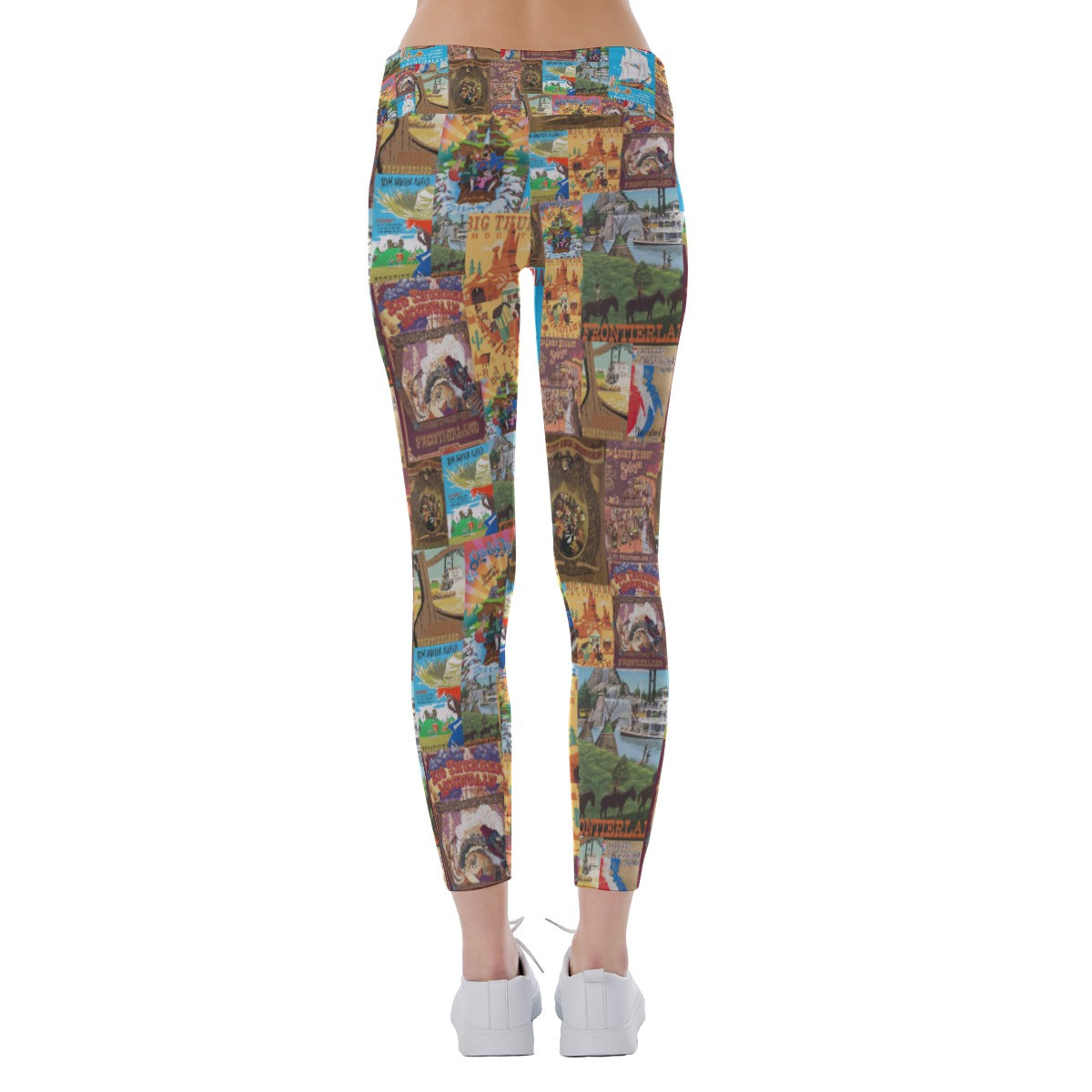 Vintage Frontier Ride Posters - Women's Yoga Leggings