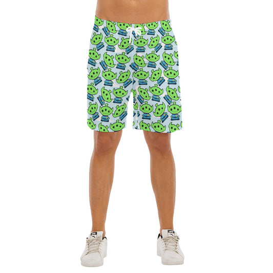Little Green Aliens Toy Story Inspired - Men’s Pocket Beach Shorts