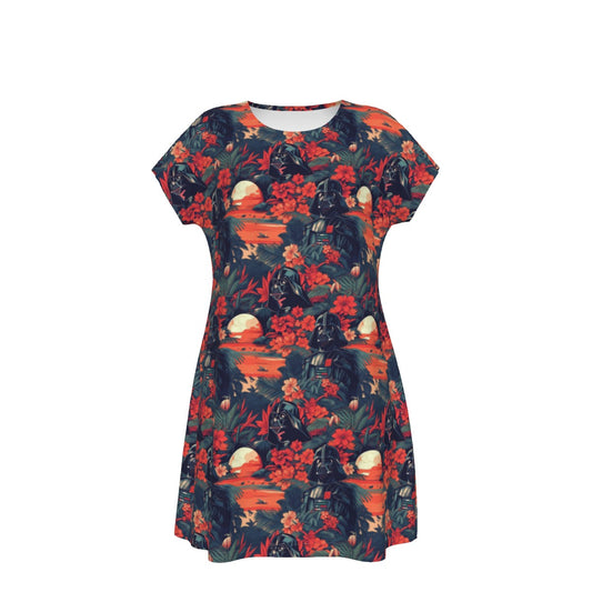 Tropical Dark Side Escape - Women's T-Shirt Dress