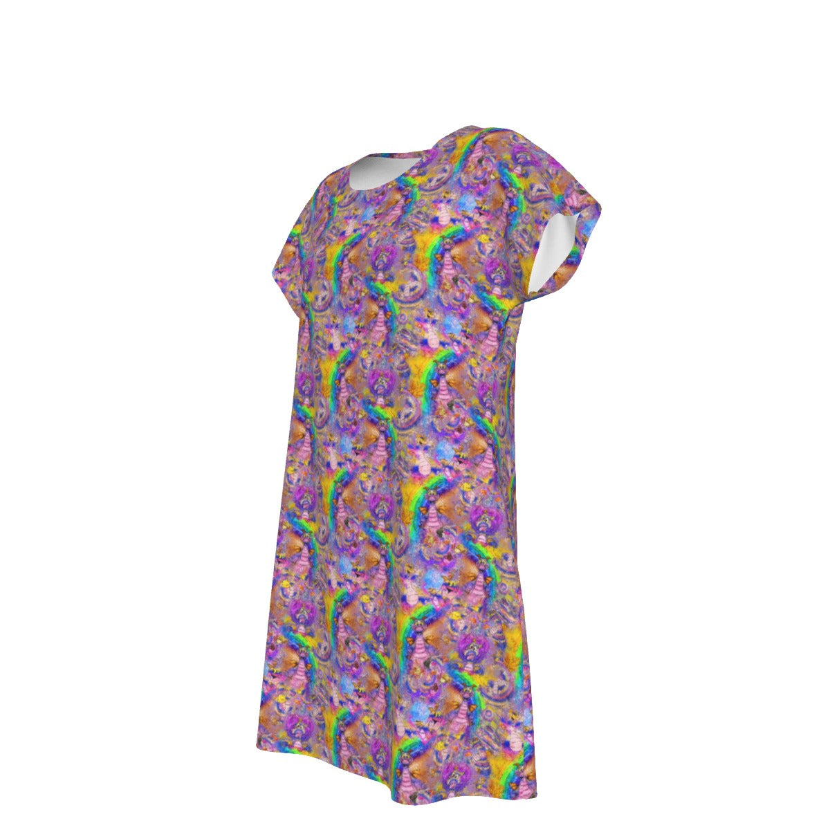 Figment Watercolor Rainbow - Women's T-Shirt Dress