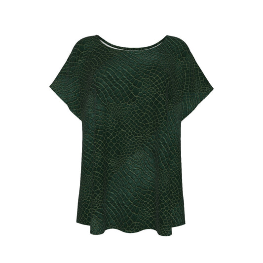 Animal Print - Alligator - Women’s Relaxed Fit Scoop Tee