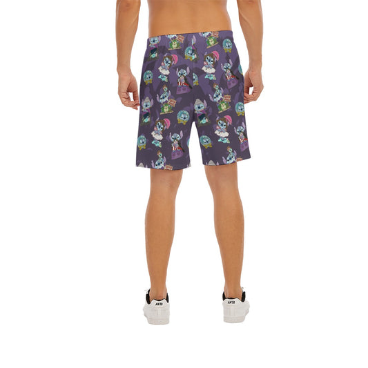 Haunted Alien Portraits - Men’s Pocket Beach Shorts