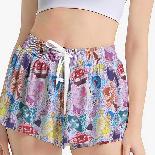 Floral Emotions - Women's Flowy Pocket Shorts
