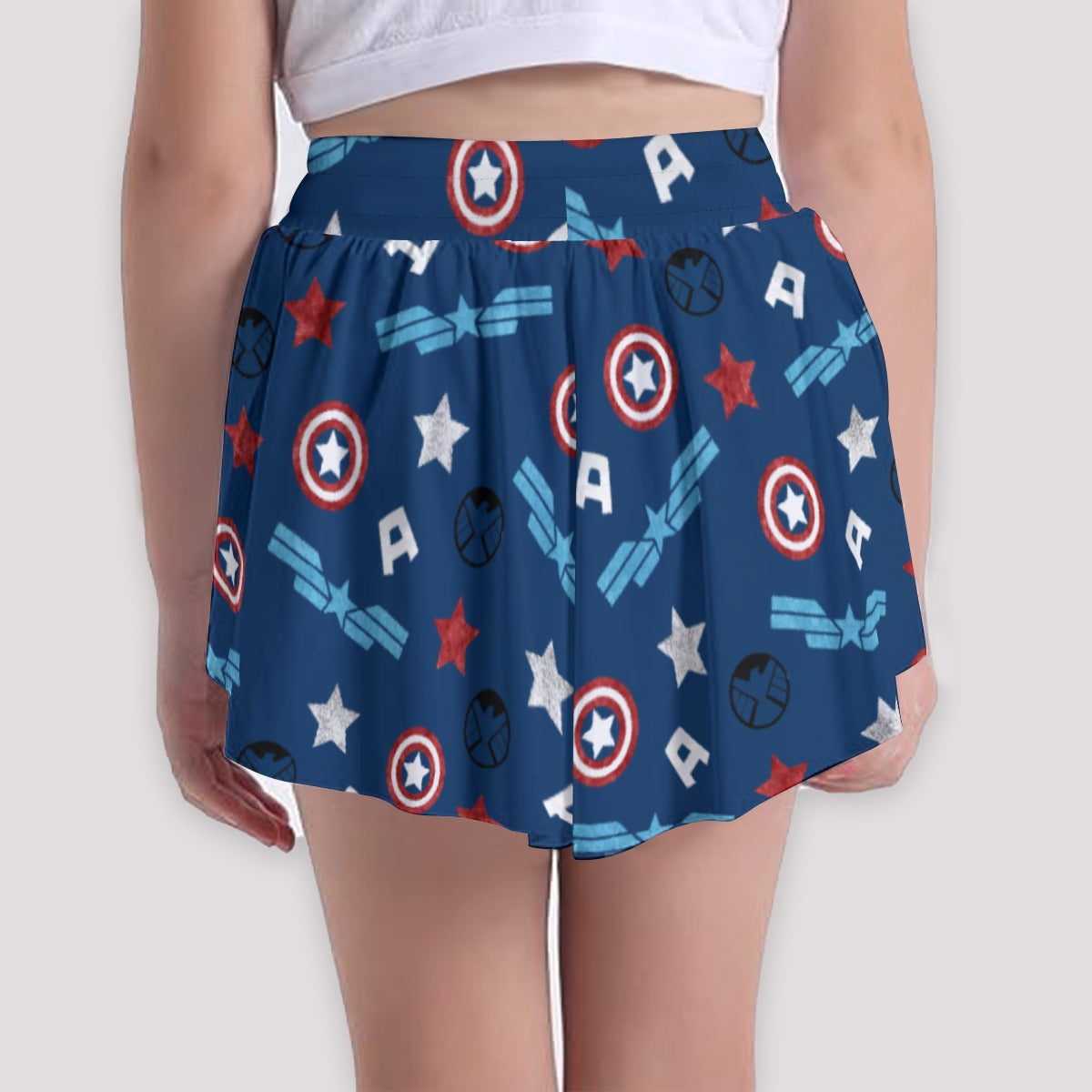 American Superhero - Girls’ Flowy Pocket Shorts