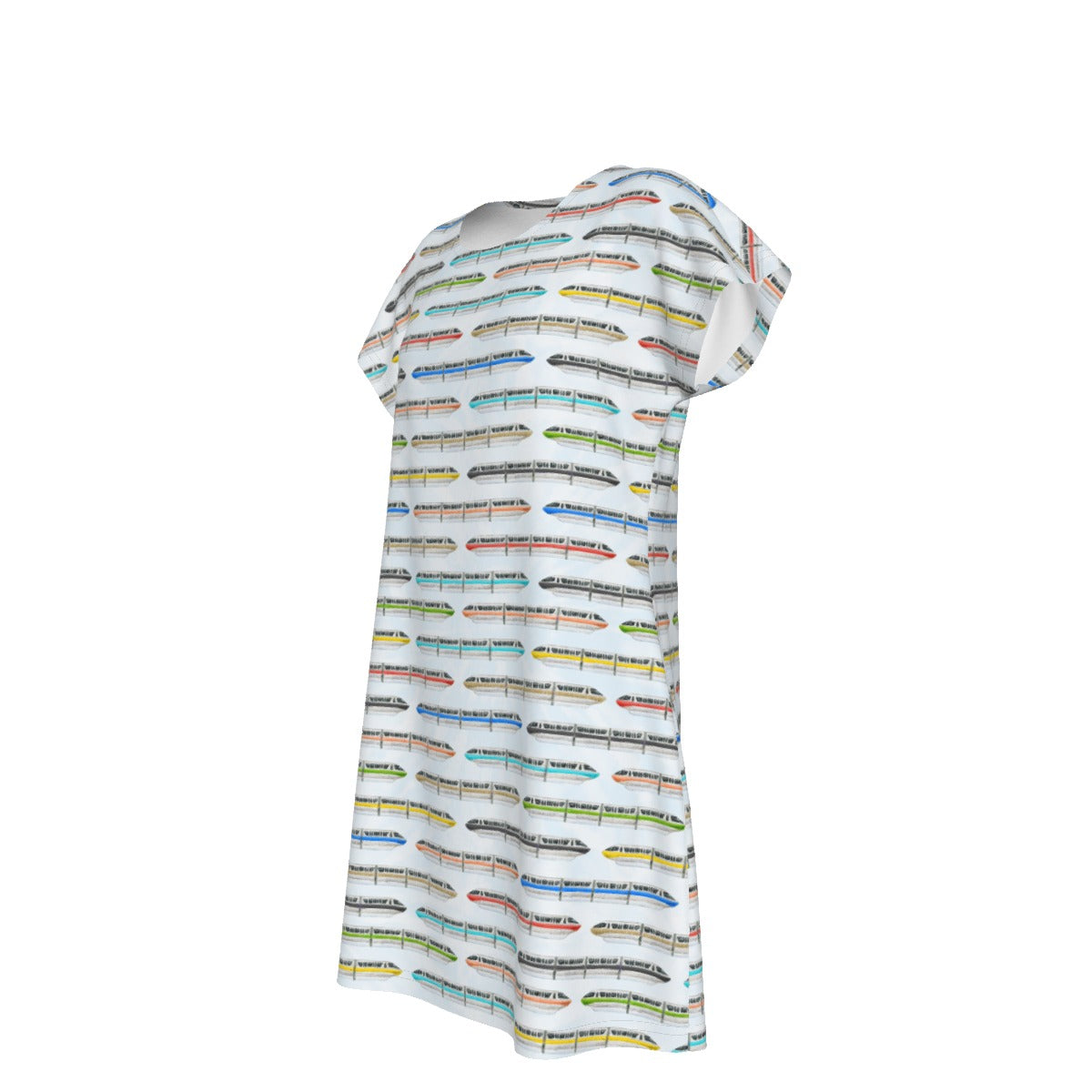 Monorail Rainbow Express - Women's T-Shirt Dress