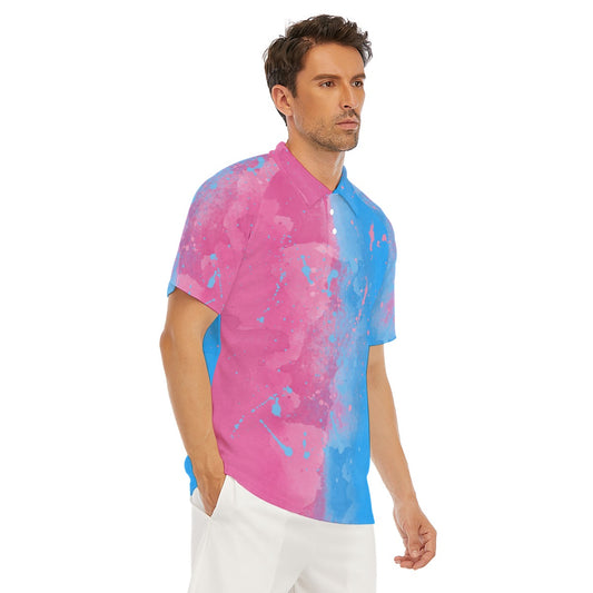 Pink or Blue Fairytale Dress - Men's Polo Shirt