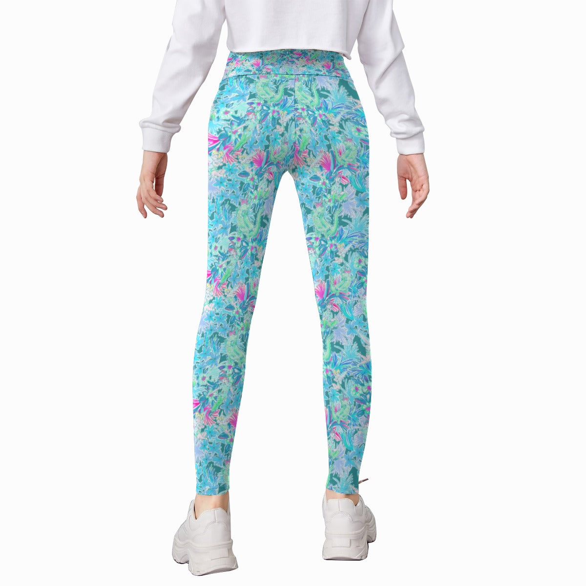 Bright Floral Flight - Neverland Adventure - Kid's Leggings